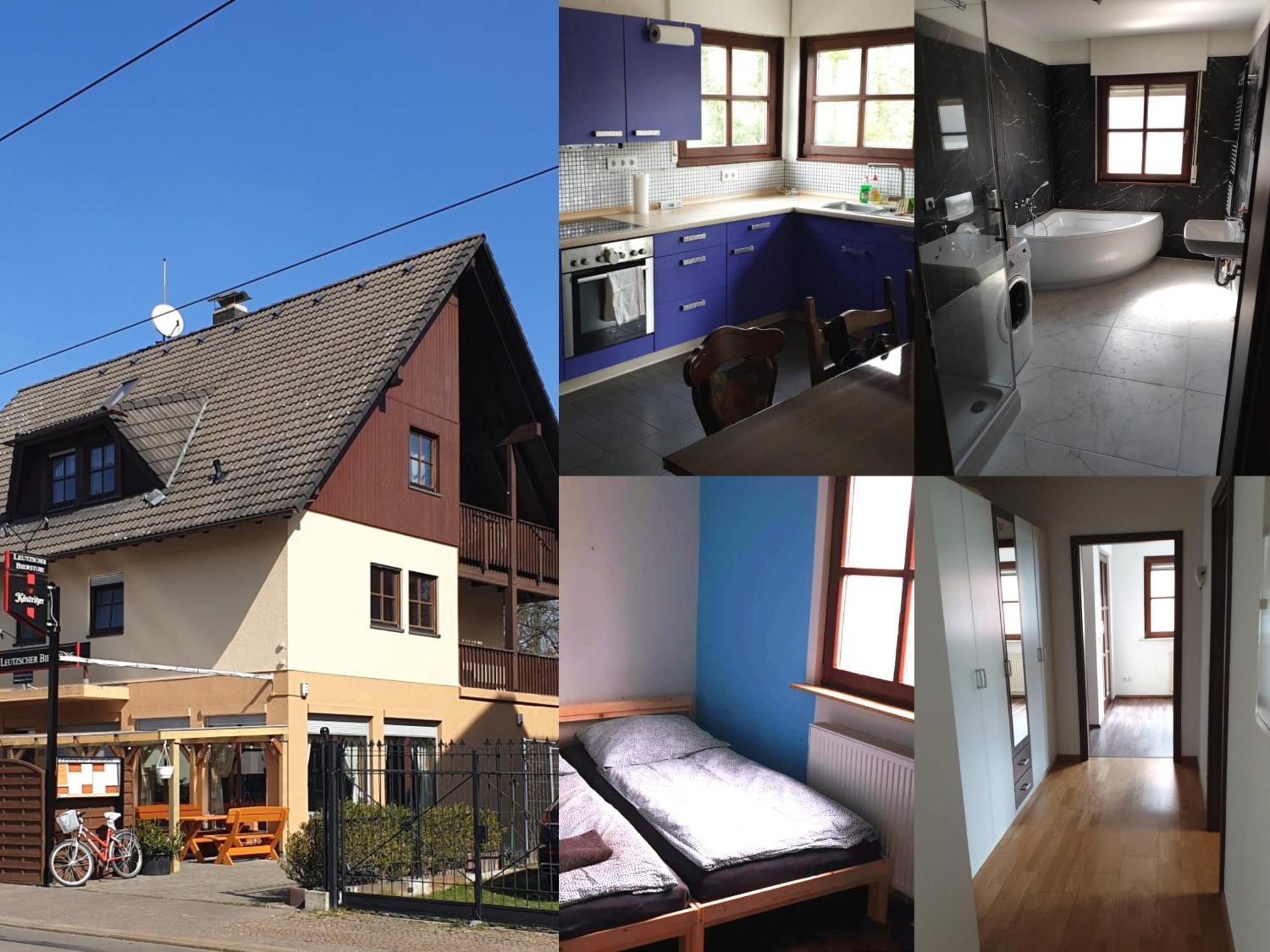 Ferienwohnung Mit 123Qm Fuer 8 Personen Mit Sehr Grossem Garten, Einfache Innen-Ausstattung Leipzig Dış mekan fotoğraf